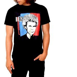 Billy Idol Face Logo post punk glam rock Official T-Shirt cotton XL NWT